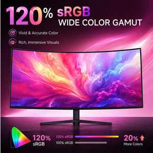 Écran d'ordinateur incurvé super large de 49 <span class=keywords><strong>pouces</strong></span>, résolution 1440P, pour la maison, le bureau, les entreprises, résolution 240Hz, panneau IPS, HDR, écran de bureau - Product Image 4