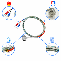 Sonde de température magnétique industrielle PT100, thermocouple de type K, câble OEM/ODM en acier inoxydable IP65