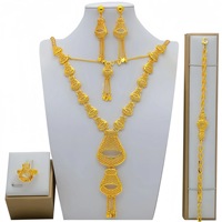 Ensemble Bijoux de Mariée Indienne de Luxe Papillon, Collier et Boucles d'Oreilles en Gros