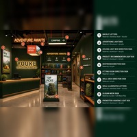 Ensemble de signalétique pour magasin de détail : lettres en relief, caisson lumineux LED, néon, enseigne de porte personnalisée pour salon de coiffure, centre commercial, boutique, entreprise, usine