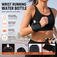 Botella de Agua Deportiva de Silicona, Portátil, para Montar en el Brazo, para Ciclismo, Running y Ejercicio al Aire Libre