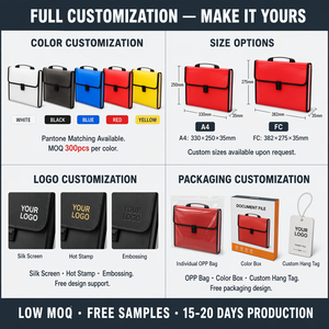 Organizzatore di Documenti Espandibile <span class=keywords><strong>A4</strong></span> con 13 Tasche, Cartella a Fisarmonica con Maniglia, Portadocumenti in PP per 500 Fogli, per Casa, Ufficio e Scuola - Product Image 6