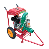 Pompe à eau en fer à moteur diesel de 4 pouces (100 mm) à démarrage électrique, de fabrication d'origine, avec une hauteur de refoulement de 20 m, un débit de 120 m³/h, un moteur de 296 cm³ et 6 CV, pour l'irrigation agricole