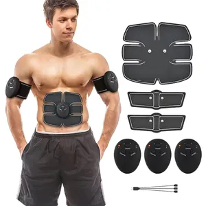 Ceinture sans fil usb ceinture abdominale électrostimulant pad ems muscle abs stimulateur abdominal ceinture