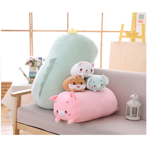 9 stili animale dinosauro maiale <span class=keywords><strong>gatto</strong></span> orso simpatico cartone animato morbido Panda criceto elefante cervo bambola farcita per regalo cuscino bambino - Product Image 5