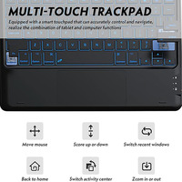 Étui pour tablette en cuir PU ultra-fin et léger avec clavier BT, clavier personnalisable pour Honor Pad 8 12 pouces, certifié