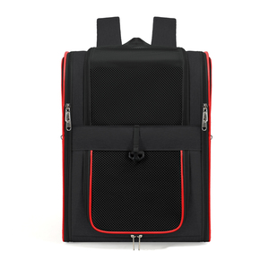 Sac à dos de transport pour animaux de compagnie avec support dorsal confortable, multi-ouvertures, grande porte avant, accès facile pour chats corpulents et petits chiens - Product Image 1