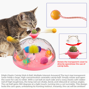 Cina fabbrica all'ingrosso nuovi giocattoli per animali domestici ABS + PP materiale gatto alimentatore giocattoli di alta qualità alimentatore lento