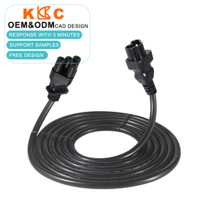 IEC 320 C6 to Non-Standard 4-<b>Pin</b> Wire , 18AWG / Custom Power Harness , 3-Prong AC Cord / for Monitor , Projector Adapter - Product Image 3