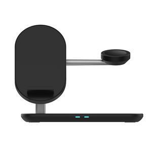 Estación de Carga Inalámbrica Rápida de Escritorio 3 en 1, Base de Carga Magnética Inalámbrica de 15w para Teléfono <span class=keywords><strong>Celular</strong></span>, Reloj y Auriculares - Product Image 4