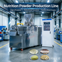 Machine de fabrication de poudre nutritionnelle 300 kg/h entièrement automatique en acier inoxydable pour porridge instantané, amidon de maïs, farine de céréales