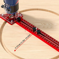 Soporte de Fresado 3 en 1 para Router, Herramienta Auxiliar Circular para Corte y Fresado de Madera, Plantillas de Corte Circular de Aluminio para Router