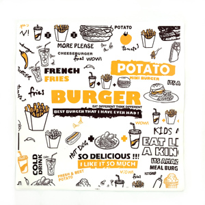 40g <b>Greaseproof</b> <b>Paper</b> for Sandwich Burgers & Food for Bread & Pizza Packaging - Product Image 4