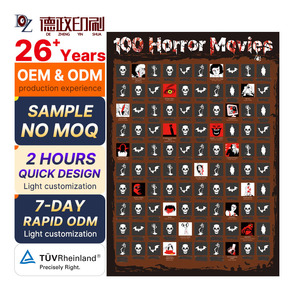 Affiche de <span class=keywords><strong>liste</strong></span> de films à voir avec outil de grattage, affiche de films à gratter avec feuille facile à retirer, 100 films à gratter - Product Image 1