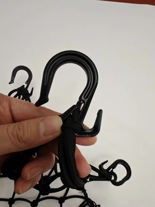 Red de sujeción de látex personalizada para <span class=keywords><strong>cascos</strong></span> de motocicletas, bicicletas y bicicletas eléctricas con correas elásticas y ganchos de ABS premium engrosados - Product Image 5