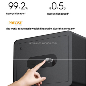Nouvelle Boîte de Dépôt Sûr Intelligente <span class=keywords><strong>Mijia</strong></span> Mi Wifi BLE 30cm avec Plaque d'Acier Anti-Perçage et Reconnaissance d'Empreintes Digitales à Semi-Conducteur pour l'Application <span class=keywords><strong>Xiaomi</strong></span> - Product Image 3