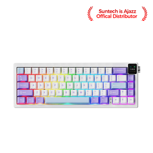 AJAZZ AK650 <strong>Dreamweaver</strong> Switch (Factory Lavender-Ice-Sky) Tri-mode W/ OLED Display RGB DIY Mechanical <strong>Keyboard</strong> - Product Image 6