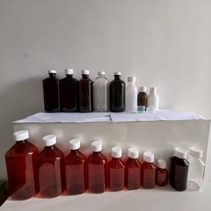 Rỗng 250ml 8oz mờ vòng Frost <span class=keywords><strong>PE</strong></span> lỏng y chai nhựa với nắp chống trẻ em và lá con dấu - Product Image 6