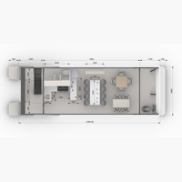 Bateau pour hôtel flottant, maison préfabriquée, maison modulaire, bateau, Structure en aluminium, petite maison, maison aquatique
