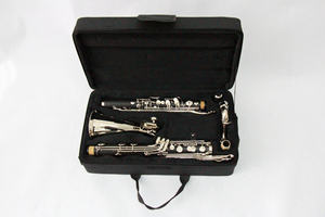 Profesional BB Tone Black 20-Keys <span class=keywords><strong>Clarinete</strong></span> <span class=keywords><strong>bajo</strong></span> de goma dura Plateado Low E <span class=keywords><strong>Clarinete</strong></span> para música disponible para la venta - Product Image 5