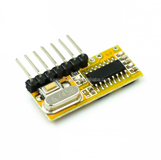 RXC6 5V Learning Wireless Remote Control Receiver Module 4-Channel Receiver RXC6 433M