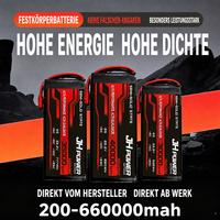 Paket Baterai Lithium-Ion Kapasitas Tinggi 66000mah 6S Tegangan Tinggi untuk Drone UAV, Drone Beban Berat, Robot