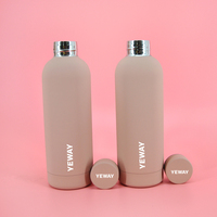 Bouteille d'eau Yeway la plus populaire, 500 ml, 750 ml, à double paroi, à petite ouverture, en acier inoxydable, isolée sous vide