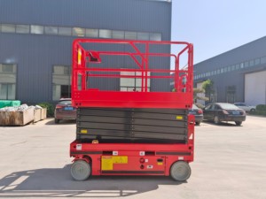 Platform Kerja Angkat Gunting EVERLIFT Elektrik 3 12m 300kg Platform Kerja Udara Hidrolik - Product Image 6