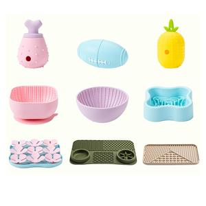 Plato alimentador lento para lamer mascotas personalizado, vajilla de comida lenta para mascotas de silicona, cuenco con ventosa, alfombrilla para lamer perros, almohadilla antiasfixia - Product Image 1