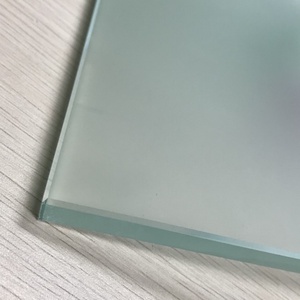 High Quality Double-Sided Acid Etched Water Frosted Tempered <b>Sandblasted</b> Glass for Bathroom Use Durable Structure - Product Image 3