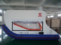 Bateau flottant gonflable portable, yacht gonflable de luxe, bateau gonflable en PVC avec moteur électrique pour jeux aquatiques