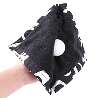 Serviette de sport de golf en polyester tricoté warp, imperméable, imprimée, pour adulte, absorbante, durable et écologique