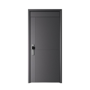 Conception personnalisée de porte de sécurité en aluminium Porte d'entrée blindée Portes de sécurité en acier pour maison familiale - Product Image 5