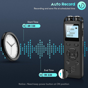 Réduction du bruit stéréo à double cœur, 8 go, écran LCD Portable Rechargeable, enregistreur Audio - Product Image 4