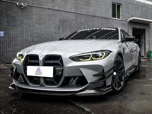 Labio delantero de fibra de carbono seco estilo <span class=keywords><strong>TA</strong></span> para BMW G80 G82 M3 M4 labio de parachoques delantero - Product Image 6