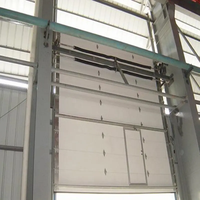 Portes Industrielles de Haute Qualité Résistantes au Vent Porte Coulissante Industrielle