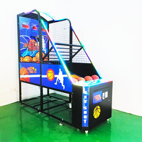 Vente en gros usine économique : Machine de jeu d'arcade de tir au basket-ball à monnayeur pour intérieur, modèle Street Hoops électrique en métal, version anglaise