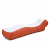 Canapé gonflable pliable, chaise longue portable en polyester, siège individuel pour salon, camping, plage, festival