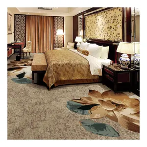 中国元素尼龙花卉印花酒店系列地毯卷