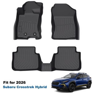 Tapis de voiture sur mesure, protection toutes saisons, couverture complète, tapis de sol imperméables en TPE pour Subaru Crosstrek <span class=keywords><strong>Hybrid</strong></span> 2026 - Product Image 1
