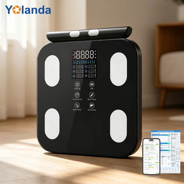 Custom Branded SDK Support Household Fitness Gym Smart Body Fat Scale 50 Body Composition Accurate Weighing Scale