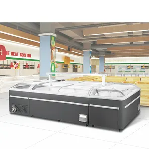 Commercial High Quality Supermarket Butcher Shop Meat Cooked Food Display Refrigerator Showcase Deli Cooler