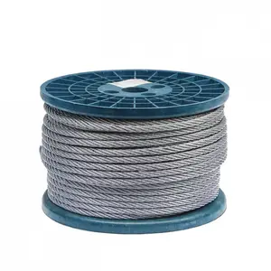 Hollow Core Steel Cable/wire Rope/PC Strand 6mm 8mm Galvanized Pc Steel Wire Rope