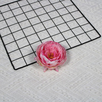 Tête de pivoine artificielle en soie faite à la main, style classique, pour décoration de boîte cadeau et fabrication d'accessoires capillaires, exportation en gros