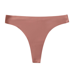 Slip a <span class=keywords><strong>vita</strong></span> <span class=keywords><strong>bassa</strong></span> in seta ghiaccio per donna, stile europeo e americano, sexy, modello T, produzione ODM - Product Image 5