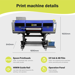 Krinshen เครื่องพิมพ์ UV DTF 3D มัลติฟังก์ชั่น, เครื่องพิมพ์ผ้า UV DTF impresora เชื่อถือได้ DTF เหมาะสำหรับคอมเพล็กซ์ - Product Image 3