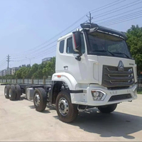 Camion tracteur diesel Sinotruk HOWO-7 8x4 d'occasion, 371 CV, 12 roues, poids lourd, conduite à gauche, pour la logistique de conteneurs en Afrique