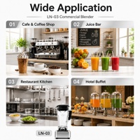Penjualan Terlaris Mixer Kecepatan Tinggi Komersial Pembuat Smoothie Es Blender Pengolah Makanan dan Juicer