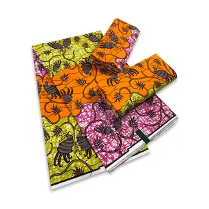 패션 100% 면 아프리카 왁스 네덜란드 인쇄 허리 직물 왁스 인쇄 직물