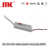Boîtier en plastique IP67 étanche, alimentation électrique pour barre LED néon à canal unique AC-DC 12V 24V 100W, JMHC HCF-100H AC170-265V